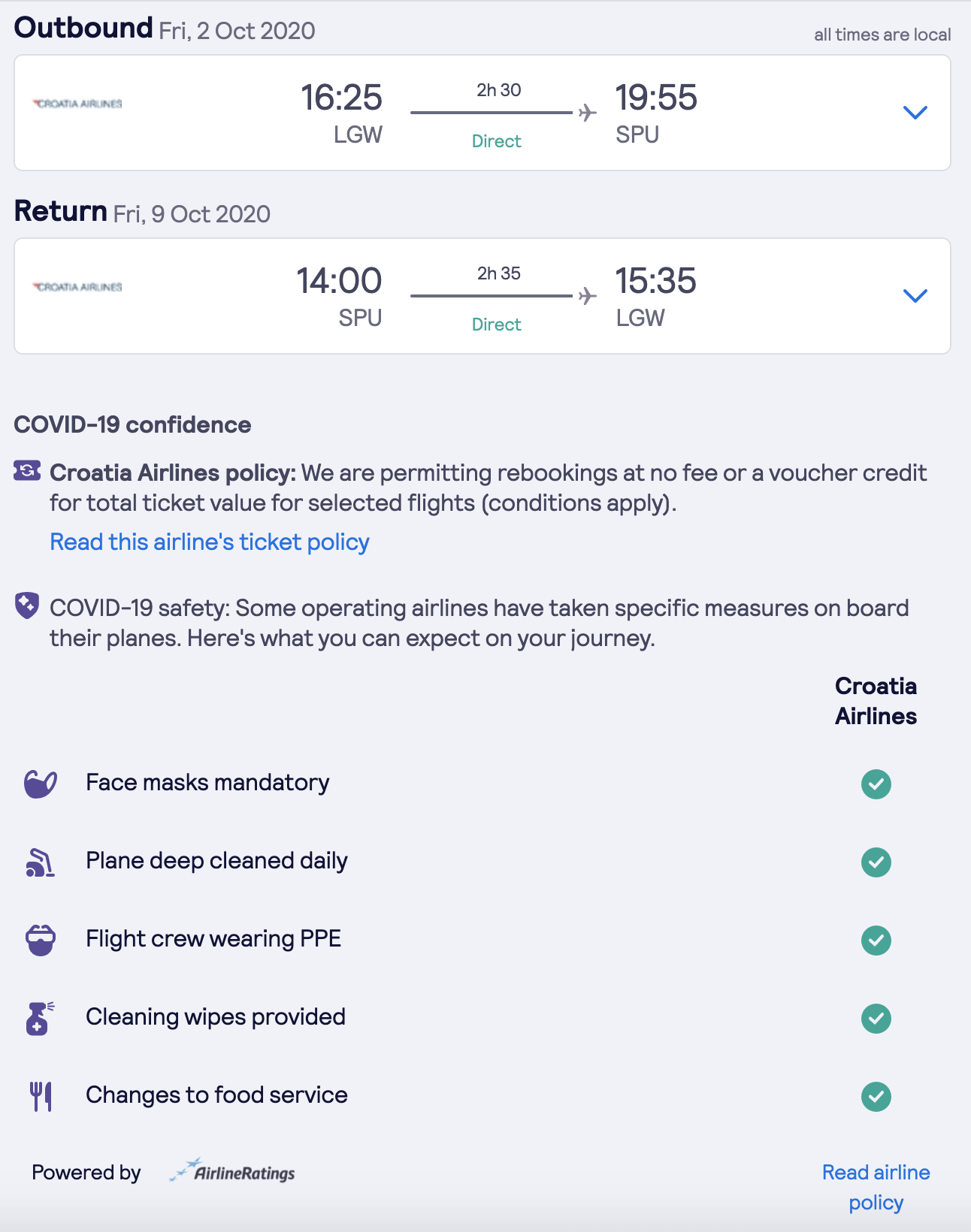 Skyscanner's new airline safety ratings