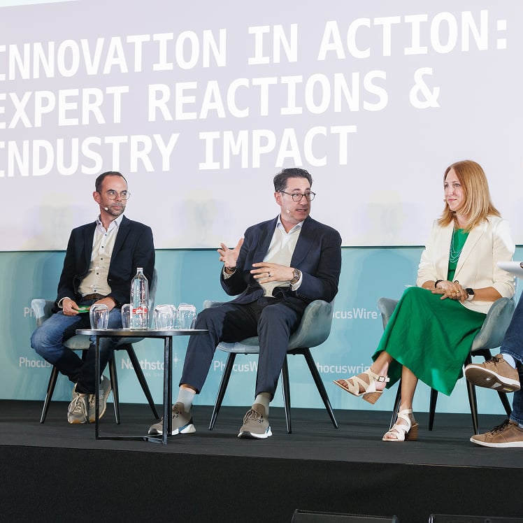 Piero Sierra on stage at PhocusWright Europe