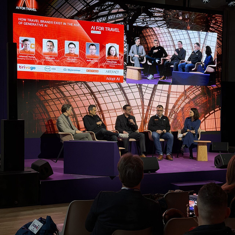 AI discussions with Piero Sierra at AI for Travel in Paris