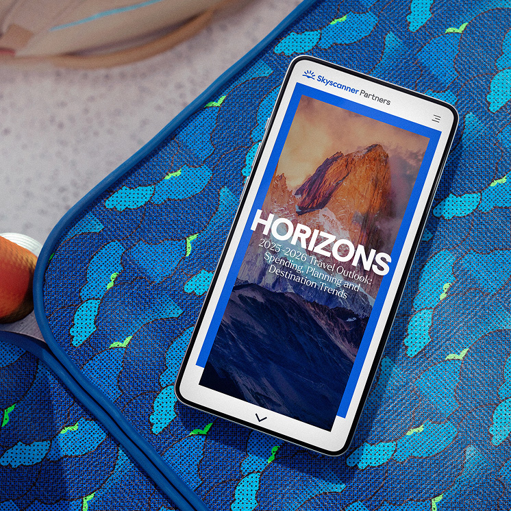A smartphone showing the Horizons landing page