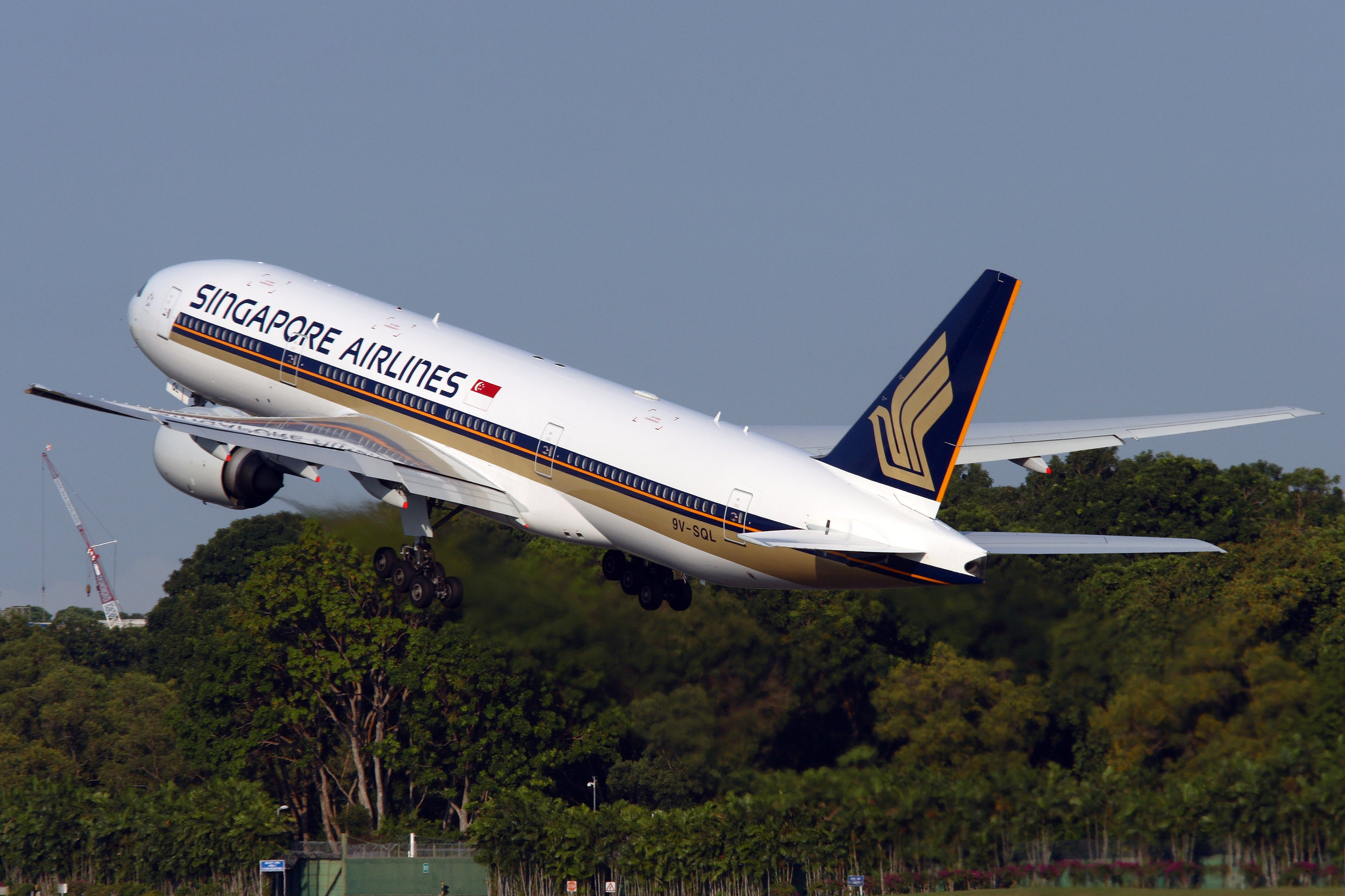   Boeing 777-200 in Singapore Airlines  