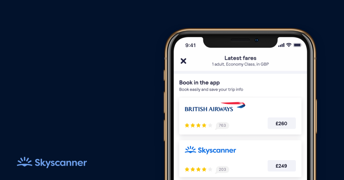 Skyscanner becomes marketplace with bookings