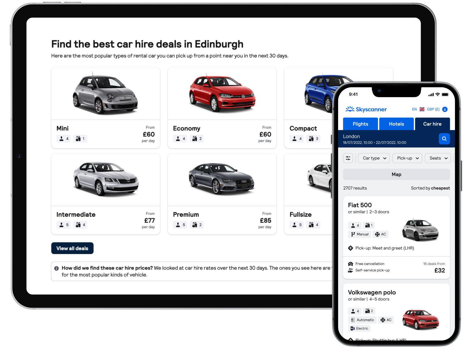 Industries-Car Hire-iPad and iPhone
