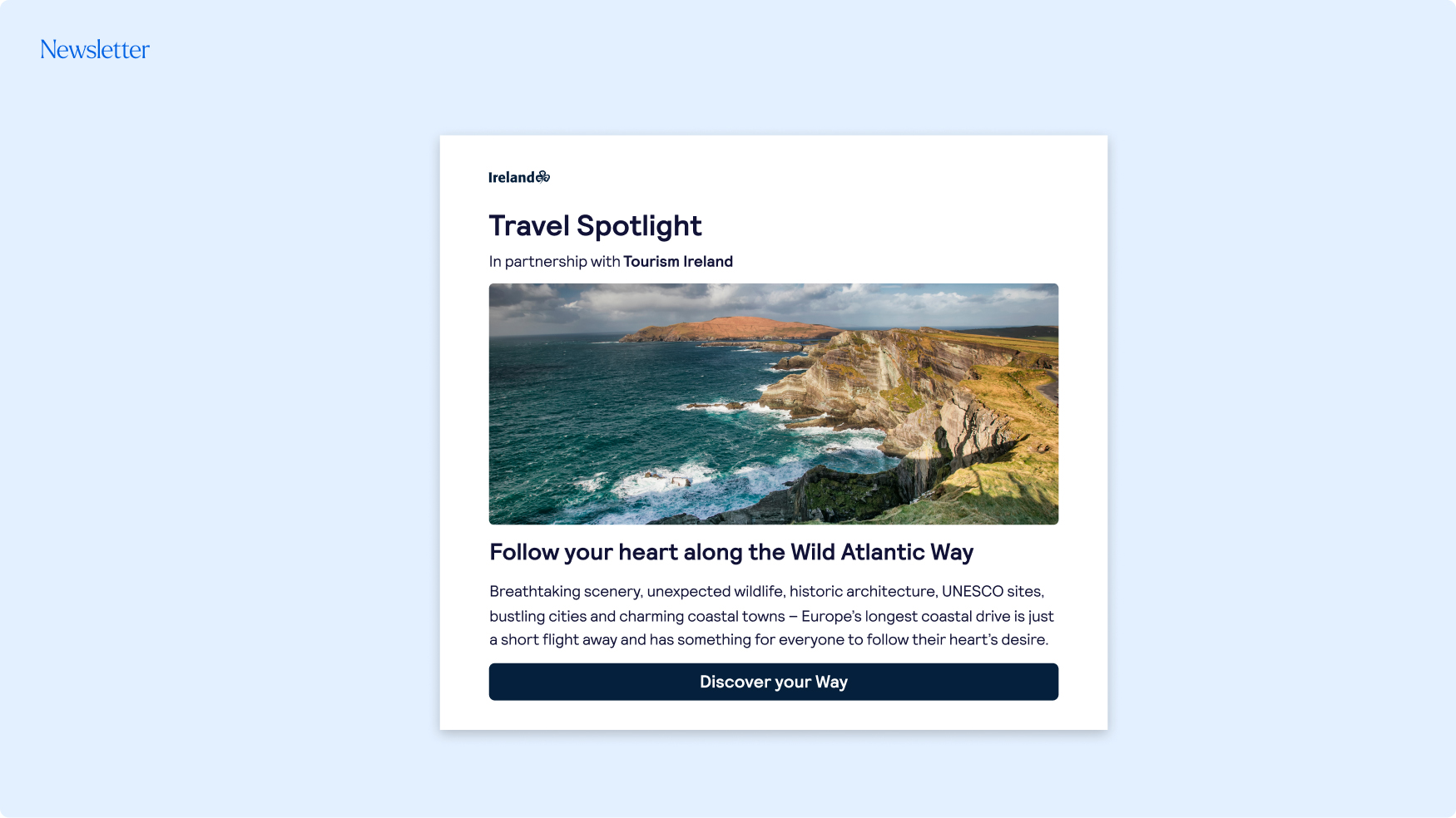 Mockup of Email Newsletter placement